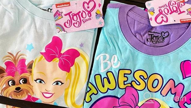 img 1 attached to Shop the Nickleodeon JoJo Siwa Clothes 2-Pack: Long & Short Sleeve Unicorn Tees for Girls review by Angela Anderson