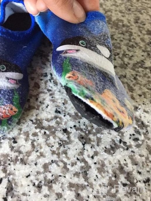 img 1 attached to 🧜 IceUnicorn Water Socks Toddler Shoes (Starry Girls' Aqua Socks) review by Michelle Larsen