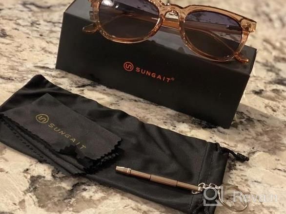 img 1 attached to 🕶️ SUNGAIT Classic Retro Polarized Sunglasses for Women with Trendy Sun Glasses Design and UV400 Protection review by Thomas Drew