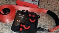 img 1 attached to Heavy Duty Recovery Tow Strap With Shackles - FieryRed 4" X 20FT Nylon Snatch Strap With 22% Elongation And 46500LBS Capacity + 2Pcs 3/4" D Ring Shackles + Convenient Storage Bag review by Shawn Mortensen