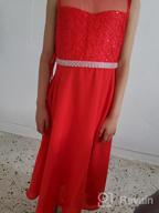 img 1 attached to Rhinestone Chiffon Bridesmaid Dress for Girls - Girls' Clothing Dresses review by Stephanie Powells