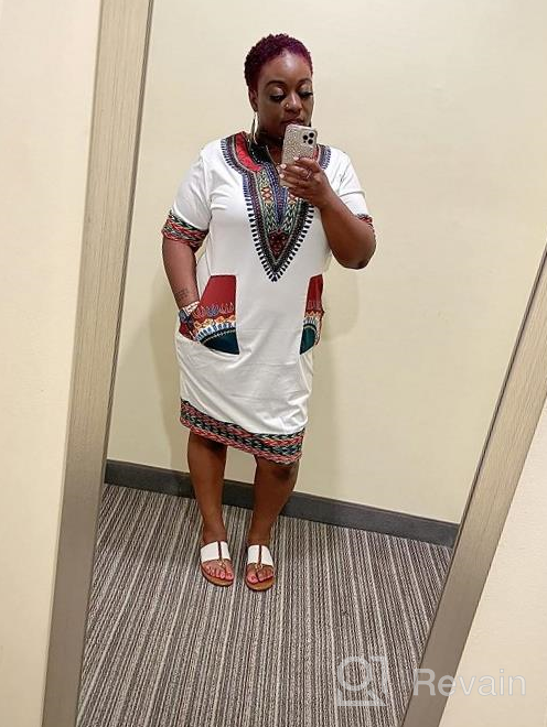 img 1 attached to Bohemian Dashiki Midi Dresses For Women - Traditional African Attire With Vintage Ethnic Tribal Style - SheKiss review by Youssef Coolidge