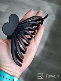 img 5 attached to 4 Pcs Ondder Large Matte Hair Clips For Women - Non Slip Strong Hold Big Hair Clips, 4.9 Inch Claw Clip Accessories In Cream Kahki Brown Black
