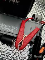 img 1 attached to Wagan EL7507 Jump Starter IOnBoost V10 Torque 1000Amp Peak 12V Portable Lithium Car Battery Up To 7.8L V10 Or 6.7L Diesel, 12V Jump Pack With Built-In LED Bright Light, UL Certified review by Charles Butler