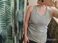 img 1 attached to Assorted Ribbed Racerback Tank Tops For Women - 3 Pack Emprella Tanks review by Michael Cox