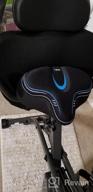 img 1 attached to YBEKI Wide Exercise Bike Seat Cover - Comfortable Bicycle Saddle Cushion Is Filled With Gel And High Density Foam To Make It More Elastic And Soft For Most Indoor Wide Bike Saddles review by Flex Morgan