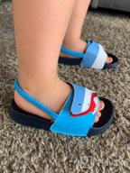 img 1 attached to 🌴 FUNKYMONKEY Children's Slides Sandals - Ideal for Beach, Pool, and Outdoor Activities review by Don Santos