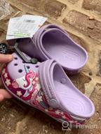img 1 attached to Lavender Unicorn Crocs: Stylish Unisex Shoes for Toddlers - Clogs & Mules review by Phil Oliveira