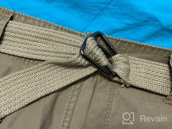 img 1 attached to Men'S Cargo Shorts With Belted Messenger Style By Unionbay - Available In Regular, Big, And Tall Sizes review by David Angelboy