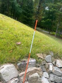 img 5 attached to Tingyuan Reflective Fiberglass Driveway Markers: 20 Pack, 48 Inch Length, 5/16 Inch Diameter Snow Stakes
