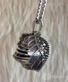 img 8 attached to 5 Pics Photo Necklace: Love Heart Locket Pendant with Wing Design – Expandable Ball Locket Necklace