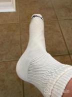 img 1 attached to 4-Pack Of Half Cushion Crew Socks For Adults By MediPeds review by Leonard Babers