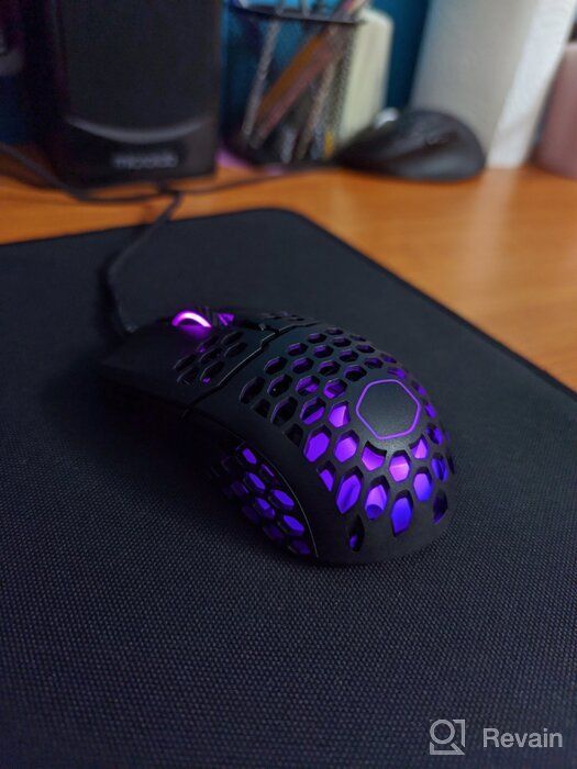 img 1 attached to 🖱️ The Perfect Gaming Companion: Cooler Master MM711 60G Glossy White Mouse with Honeycomb Shell, Ultraweave Cable, 16000 DPI Optical Sensor, and RGB Accents review by Van Chayathon ᠌