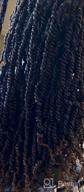 img 1 attached to Get Stylish With Short Passion Twist Water Wave Crochet Hair Extensions In Natural Black - 6 Packs Of 12 Inch Bohemian Braids review by Kristi Davis