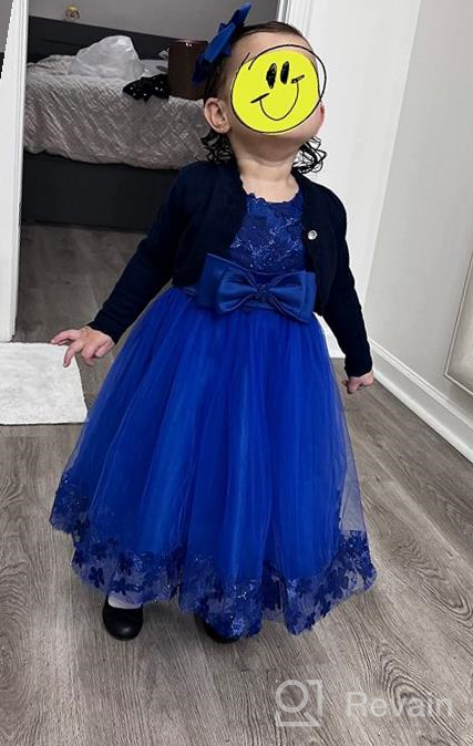 img 1 attached to 🌸 Weileenice Girls' Flower Lace A-line Party Dresses for Ages 1-14 Years review by Larry Cothran