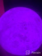 img 2 attached to Adjustable Dual Color 3D Printed Moon Lamp with Stand LED Night Light - Perfect Birthday Gift for Women, Men, Girls, Kids, Children, and Babies (4.7 inches Galaxy Moon Lamp) review by Ada Lech (Ada Lech) ᠌