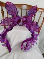 img 1 attached to 6Pcs Purple Artificial Silk Wisteria Vine Rattan Garland - Perfect For Weddings, Parties & Home Decorations! review by Justin Ott