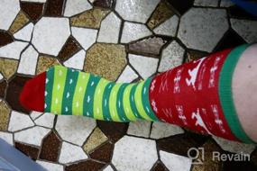 img 5 attached to Женские рождественские носки из хлопка с героями мультфильмов, мягкие, новинка, милые, забавные, с рисунком, новогодний подарок, вечерние носки