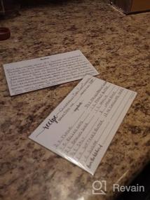 img 5 attached to Минималистичные черно-белые карточки с рецептами - набор из 50, идеально подходит для свадеб и девичников - сделано в США