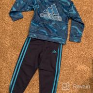 img 1 attached to 🌲 adidas Boy's Camouflage Fleece Hoodie and Joggers Set review by Louis Alford