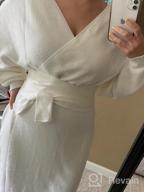 картинка 1 прикреплена к отзыву Women'S Sexy Wrap V Neck Slit Open Back Maxi Sweater Dress With Belt - Chang Yun от John Gray
