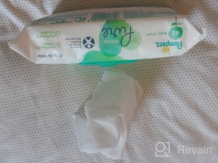 img 2 attached to Pampers Aqua Pure Wipes: Four-Pack for Gentle and Effective Baby Care review by Ada Strzelczyk ᠌