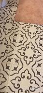 img 1 attached to STENCILIT® Malaga Tile Stencil 12X12 Inch Repositionable Floor Tile Stencil For Painting Geometric Concrete Stain Stencil Scandinavian Design Floor Stencil review by Matthew Kocur