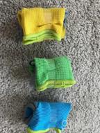 img 1 attached to Schwer 3 Pairs Kids Gardening Gloves For Age 3-5, Children Grippy Rubber Coated Garden Work Gloves, Blue& Green & Yellow, Small Size (3 Pairs XXXXS) review by Robert White