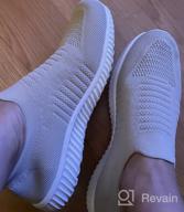 img 1 attached to Experience Comfort And Style With Akk Walking Shoes For Women - Lightweight Slip-On Sneakers With Memory Foam review by Denis Panga