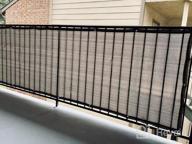 картинка 1 прикреплена к отзыву Солнцезащитное полотно для балкона размером 3x10 футов, темно-серого цвета, сетка из полотна с установленными люверсами и защитой от ультрафиолетовых лучей для патио, заднего двора, площадки, ограды - 90% защиты. от Paul Ajayi