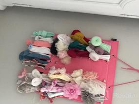 img 7 attached to KGMCARE Baby Headband Holder Storage Newborn Hair Accessories Organizer Hanging Hairbands Wall Pocket Mounted, Hair Bow Display For Baby Girls Newborn Infant Toddlers Kids