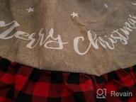 img 1 attached to Merry Christmas Party Decor: 36 Inch Red & Black Buffalo Plaid Tree Skirt By AISENO! review by Tim Bunker
