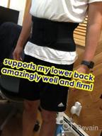 img 1 attached to FEATOL Back Brace For Lower Back Pain, Back Support Belt For Women & Men, Breathable Lower Back Brace With Lumbar Pad, Lower Back Pain Relief For Herniated Disc, Sciatica, Large Size/ X Large Size (Waist :30''-38.6'') review by William Stewart