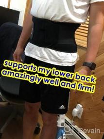 img 5 attached to FEATOL Back Brace For Lower Back Pain, Back Support Belt For Women & Men, Breathable Lower Back Brace With Lumbar Pad, Lower Back Pain Relief For Herniated Disc, Sciatica, Large Size/ X Large Size (Waist :30''-38.6'')