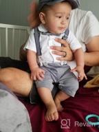 картинка 1 прикреплена к отзыву 👶 HMD Baby Boy Gentleman White Shirt Bowtie Tuxedo Onesie Jumpsuit Overall Romper (0-18 Months) - Enhanced SEO от Giovanni Glenn