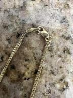 img 1 attached to 🔗 Pori Jewelers 10K Yellow Gold Franco Square Box Chain Necklace/Bracelet - 1.5mm/2.5mm - Lobster Clasp review by David Baer