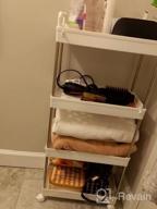 img 1 attached to 4 Tier Rolling Storage Cart: Perfect For Kitchen, Bathroom & Laundry Room Organization - SOLEJAZZ review by Ryan Selpasoria
