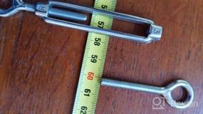 img 7 attached to Stainless Steel Turnbuckle Tension Set For Cables & Shades - 6 Pack From TooTaci