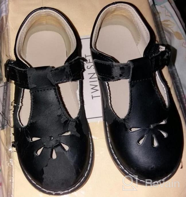 img 1 attached to Cute and Comfortable Baby Deer Stichout T Strap Shoes for Toddler Girls review by Andy Tran