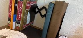 img 6 attached to Adjustable Bookend Organizer - Extends Up To 19 Inches, Perfect For Office Desk Accessories & Books!