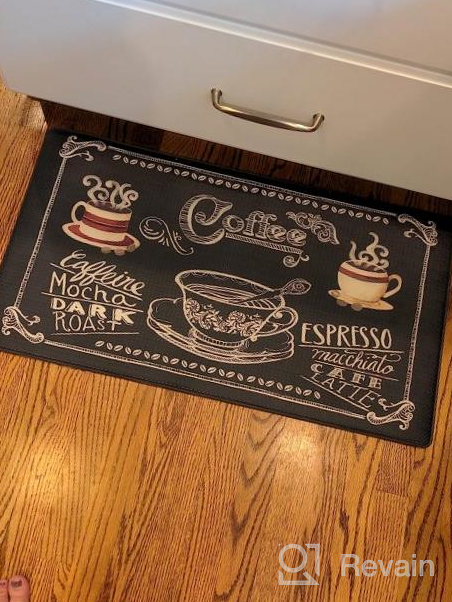 img 1 attached to OPUX Anti Fatigue Kitchen Floor Mat, Reversible Cushioned Memory Foam Kitchen Rug Pad, Waterproof Non-Slip Padded Comfort Standing Mat For Office Laundry Home, 32X17 (Marble Gray) review by John Bosch