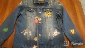 img 5 attached to Optimized Search: Mallimoda Kids Boys Girls Denim Hooded Jacket with Zipper - Stylish Outerwear Coat