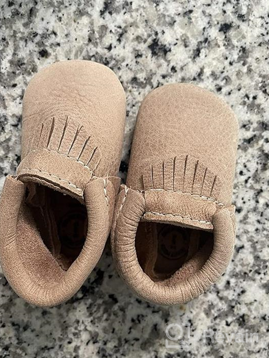 img 1 attached to 👞 Stylish and Comfortable Freshly Picked Leather Moccasins: Boys' Slipper Shoes review by Joseph Hernandez