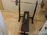 img 1 attached to Boost Your Fitness Routine: OppsDecor Adjustable Weight Bench With Barbell Rack For Home Gym Strength Training review by Samuel Bowen