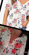img 1 attached to Women'S Loose Henley Blouse Short Sleeve Button-Down T-Shirt Tie Front Knot Top review by John Maynard