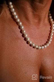 img 5 attached to Stunning Freshwater Cultured Pearl Necklace With Versatile Clasp - Perfect Gift For Women