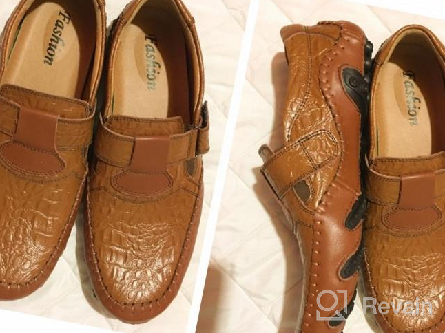 img 1 attached to 👞 ChicWind Leather Loafers: Stylish, Comfortable Walking and Driving Shoes review by Matt Nichols