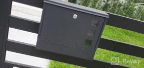 img 7 attached to Надежные и устойчивые к ржавчине настенные почтовые ящики - Открытый почтовый ящик Decaller с ключом