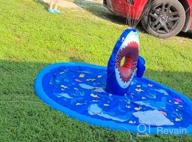 img 1 attached to Get Ready For Fun In The Sun With Our Non-Slip Splash Pad Sprinkler - Perfect For Kids, Dogs And Toddlers 8-12! review by Craig Waters