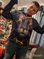 img 1 attached to Teen Boys Girls Novelty Animal Galaxy Hoodies Sweatshirts Pullover by GLUDEAR review by Montez Parson